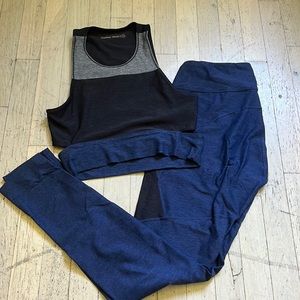 outdoor voices navy/ black set